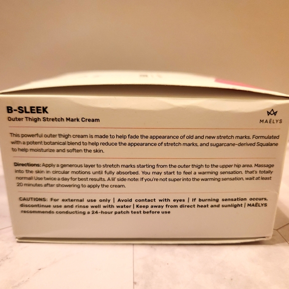 Maelys B-Sleek Outer Thigh Stretch Mark Cream NWT/NIB 3.38 fl oz - Picture 7 of 12